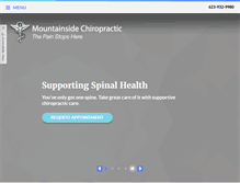 Tablet Screenshot of mountainsidechiropractic.com